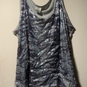 Avenue Sequin Tank Top